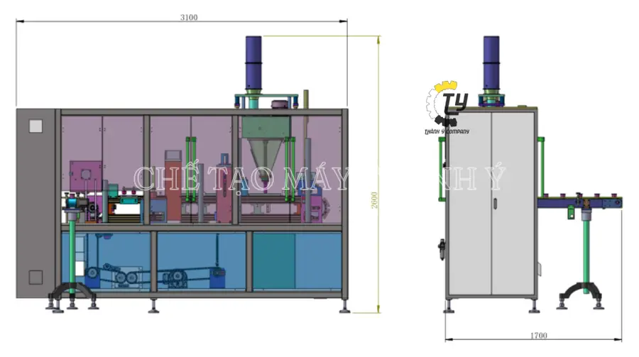 Máy Chiết Rót Và Hàn Cốc Thạch